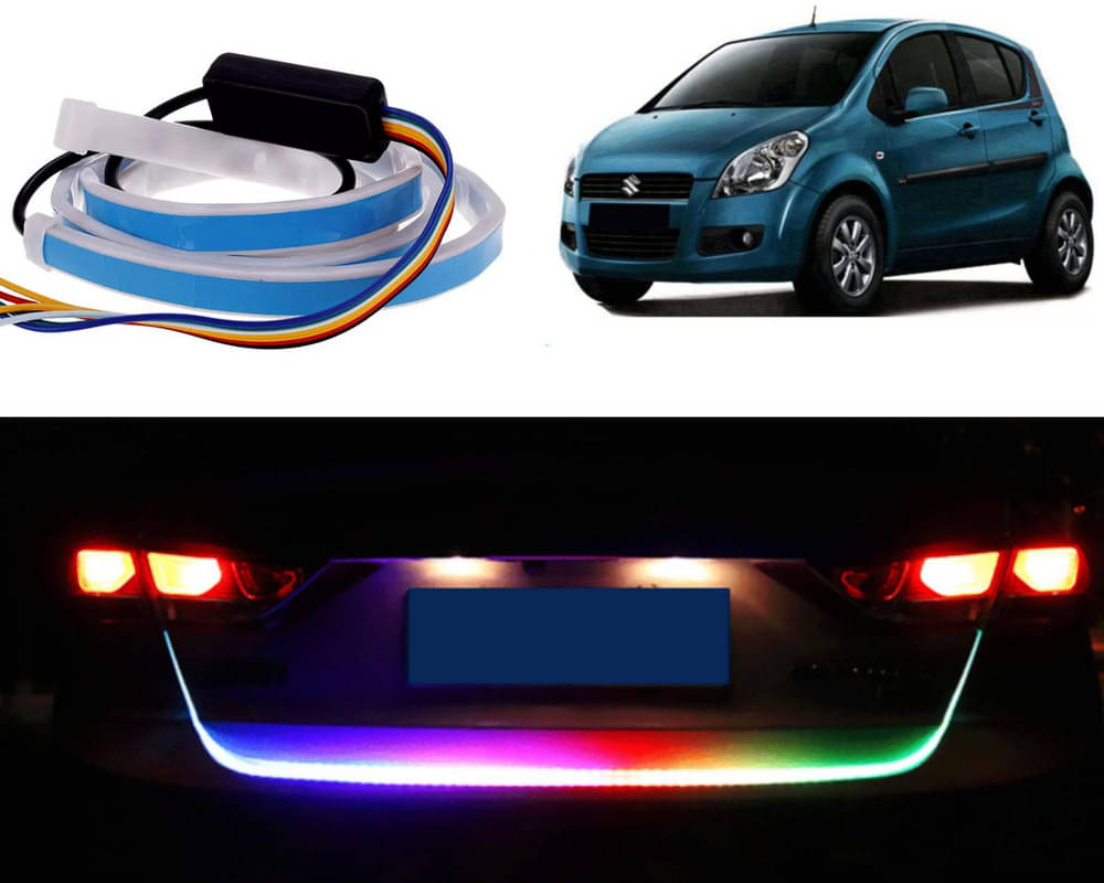     			48Inch Ice Blue & Red DRL LED Brake with Side Turn Signal & Parking Indication Trunk,Boot,Dicky Light For Ritz Type-1