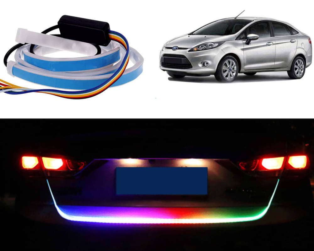 48Inch Ice Blue & Red DRL LED Brake with Side Turn Signal & Parking Indication Trunk,Boot,Dicky Light For Fiesta New 48Inch Ice Blue & Red DRL LED Brake with Side Turn Signal & Parking Indication Trunk,Boot,Dicky Light For Fiesta New