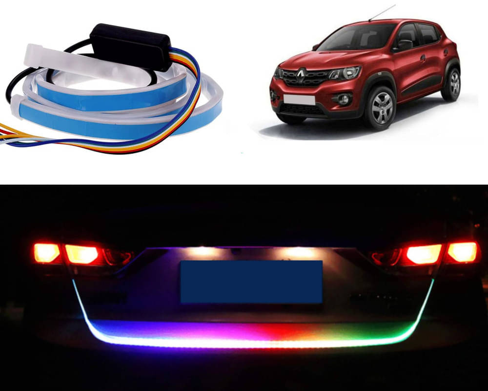     			48Inch Ice Blue & Red DRL LED Brake with Side Turn Signal & Parking Indication Trunk,Boot,Dicky Light For Kwid