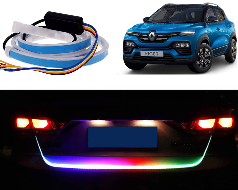 48Inch Ice Blue & Red DRL LED Brake with Side Turn Signal & Parking Indication Trunk,Boot,Dicky Light For Kiger 48Inch Ice Blue & Red DRL LED Brake with Side Turn Signal & Parking Indication Trunk,Boot,Dicky Light For Kiger