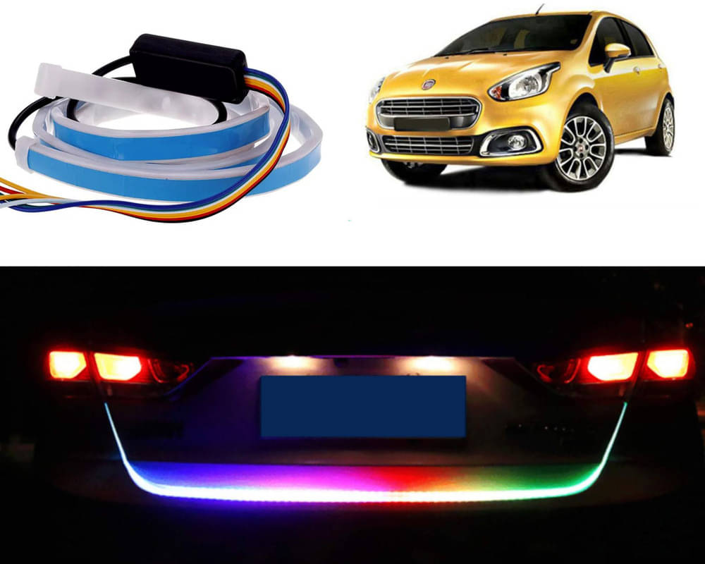 48Inch Ice Blue & Red DRL LED Brake with Side Turn Signal & Parking Indication Trunk,Boot,Dicky Light For Punto Evo 48Inch Ice Blue & Red DRL LED Brake with Side Turn Signal & Parking Indication Trunk,Boot,Dicky Light For Punto Evo