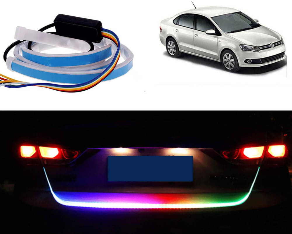 48Inch Ice Blue & Red DRL LED Brake with Side Turn Signal & Parking Indication Trunk,Boot,Dicky Light For Vento     			48Inch Ice Blue & Red DRL LED Brake with Side Turn Signal & Parking Indication Trunk,Boot,Dicky Light For Vento