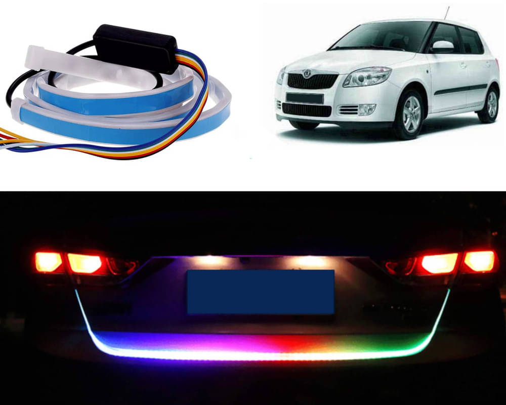 48Inch Ice Blue & Red DRL LED Brake with Side Turn Signal & Parking Indication Trunk,Boot,Dicky Light For Fabia     			48Inch Ice Blue & Red DRL LED Brake with Side Turn Signal & Parking Indication Trunk,Boot,Dicky Light For Fabia