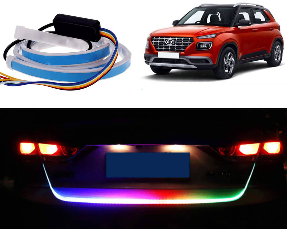 48Inch Ice Blue & Red DRL LED Brake with Side Turn Signal & Parking Indication Trunk,Boot,Dicky Light For Venue     			48Inch Ice Blue & Red DRL LED Brake with Side Turn Signal & Parking Indication Trunk,Boot,Dicky Light For Venue