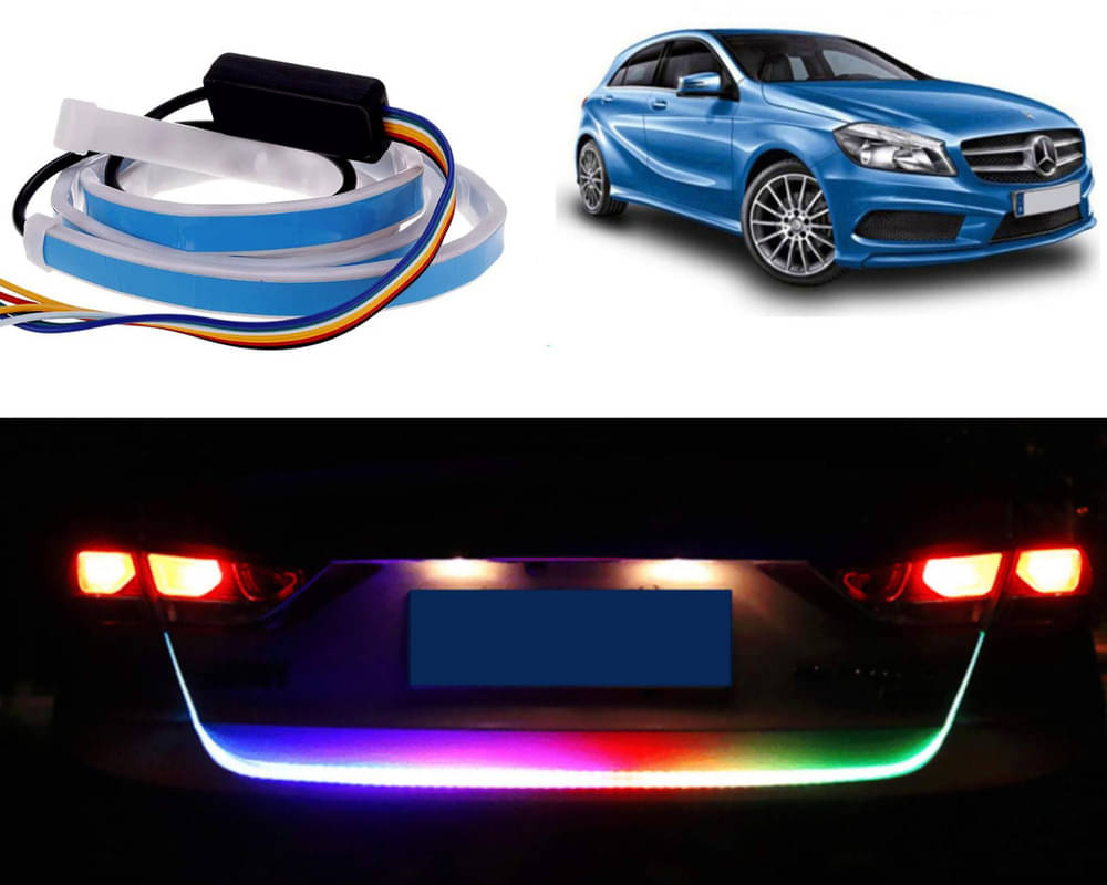     			48Inch Ice Blue & Red DRL LED Brake with Side Turn Signal & Parking Indication Trunk,Boot,Dicky Light For Benz A180