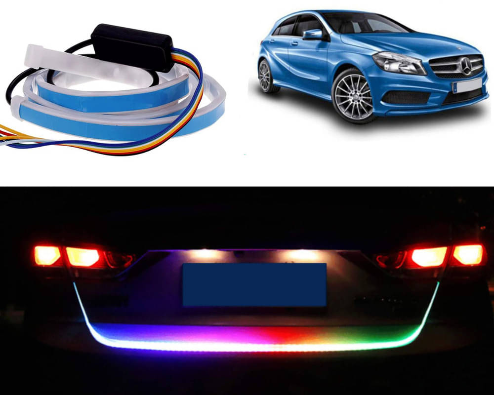     			48Inch Ice Blue & Red DRL LED Brake with Side Turn Signal & Parking Indication Trunk,Boot,Dicky Light For Benz A Class