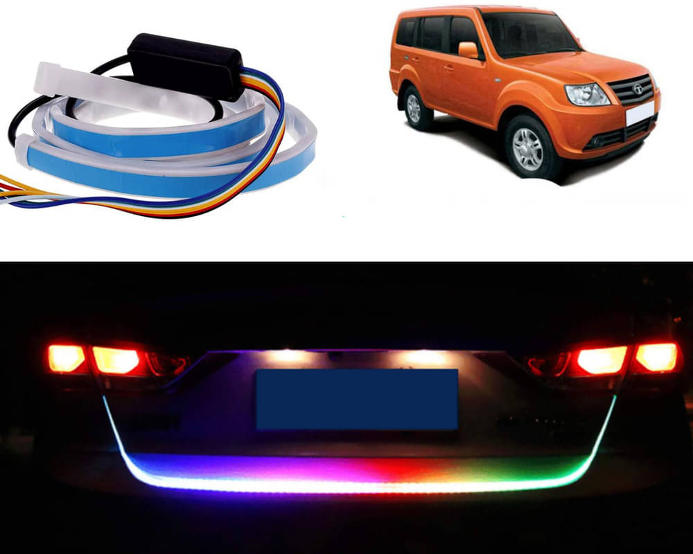48Inch Ice Blue & Red DRL LED Brake with Side Turn Signal & Parking Indication Trunk,Boot,Dicky Light For Grande Dicor 48Inch Ice Blue & Red DRL LED Brake with Side Turn Signal & Parking Indication Trunk,Boot,Dicky Light For Grande Dicor
