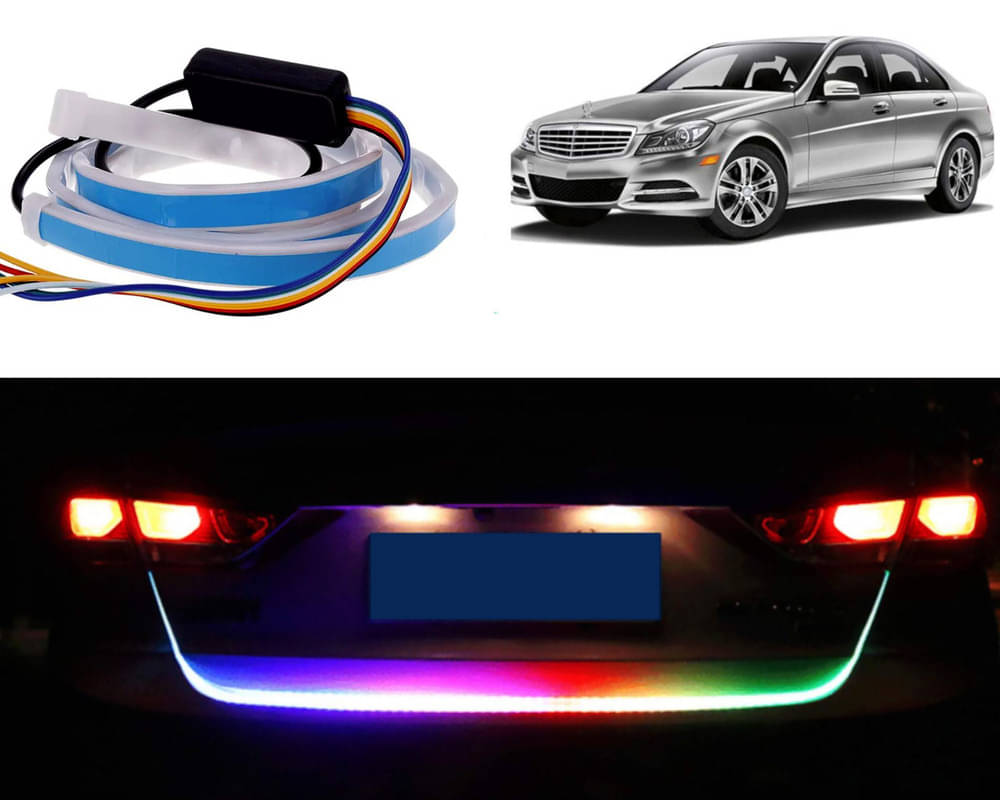 48Inch Ice Blue & Red DRL LED Brake with Side Turn Signal & Parking Indication Trunk,Boot,Dicky Light For C250 48Inch Ice Blue & Red DRL LED Brake with Side Turn Signal & Parking Indication Trunk,Boot,Dicky Light For C250