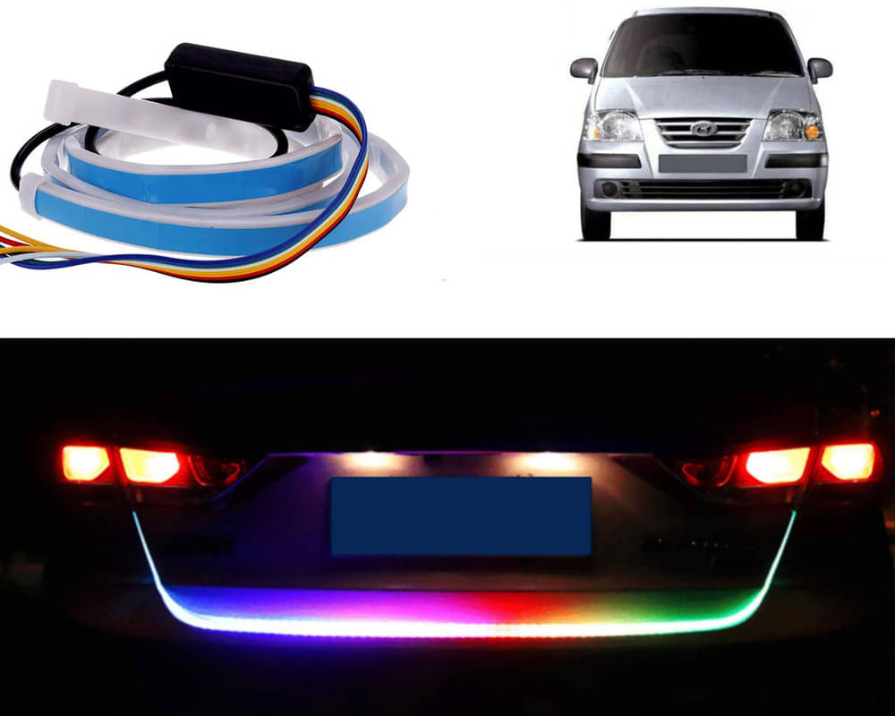 48Inch Ice Blue & Red DRL LED Brake with Side Turn Signal & Parking Indication Trunk,Boot,Dicky Light For Santro     			48Inch Ice Blue & Red DRL LED Brake with Side Turn Signal & Parking Indication Trunk,Boot,Dicky Light For Santro