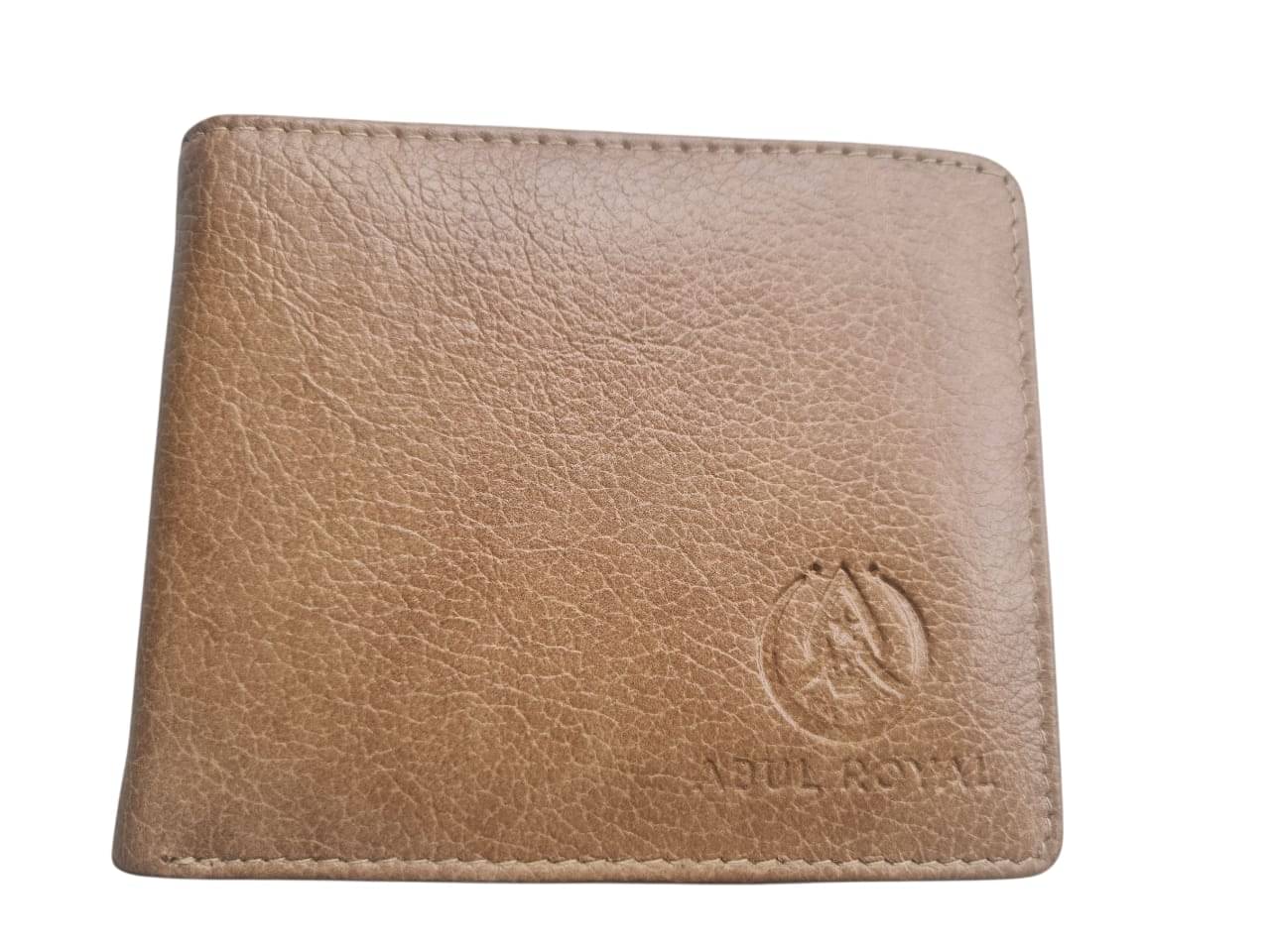     			ABUL ROYAL Leather Printed Men's Two Fold Wallet With 9 Slots For Card ( Beige , Pack of 1 )