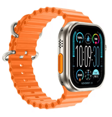     			AMOLED BT Calling Rubber Upto 1-2 days Smart Watch Orange