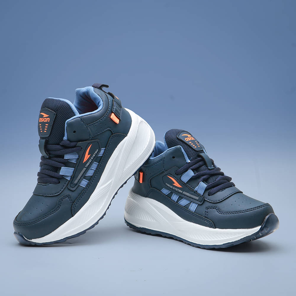     			ASIAN - Navy Boy's Running Shoes ( 1 Pair )