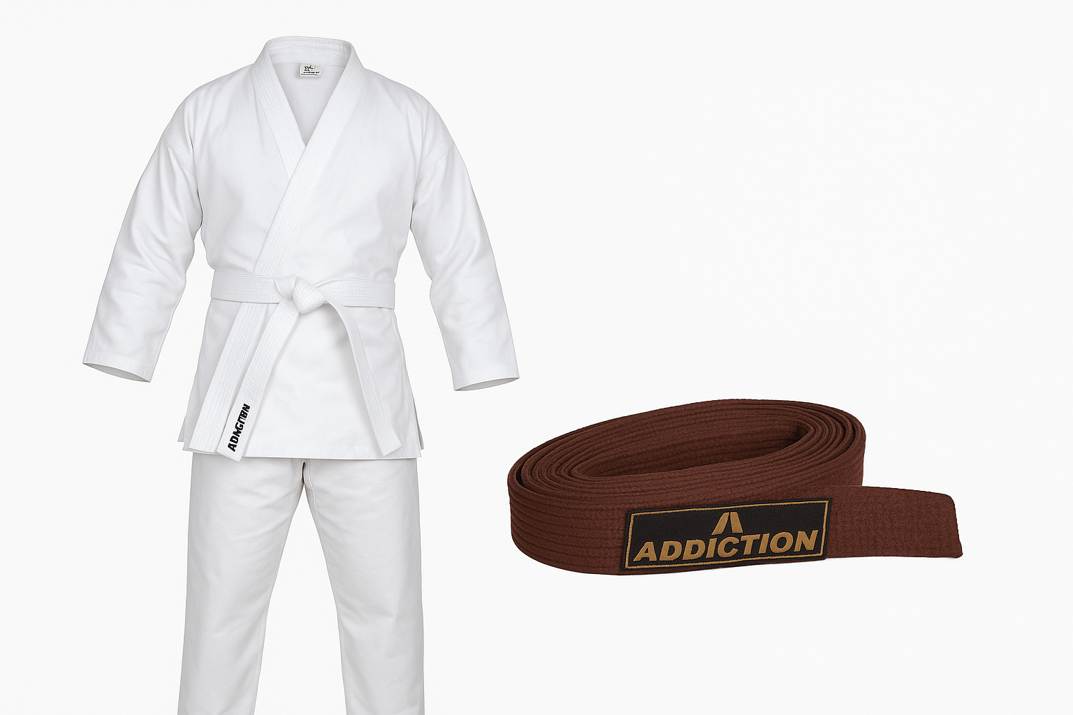     			Addiction White Cotton Uniform L