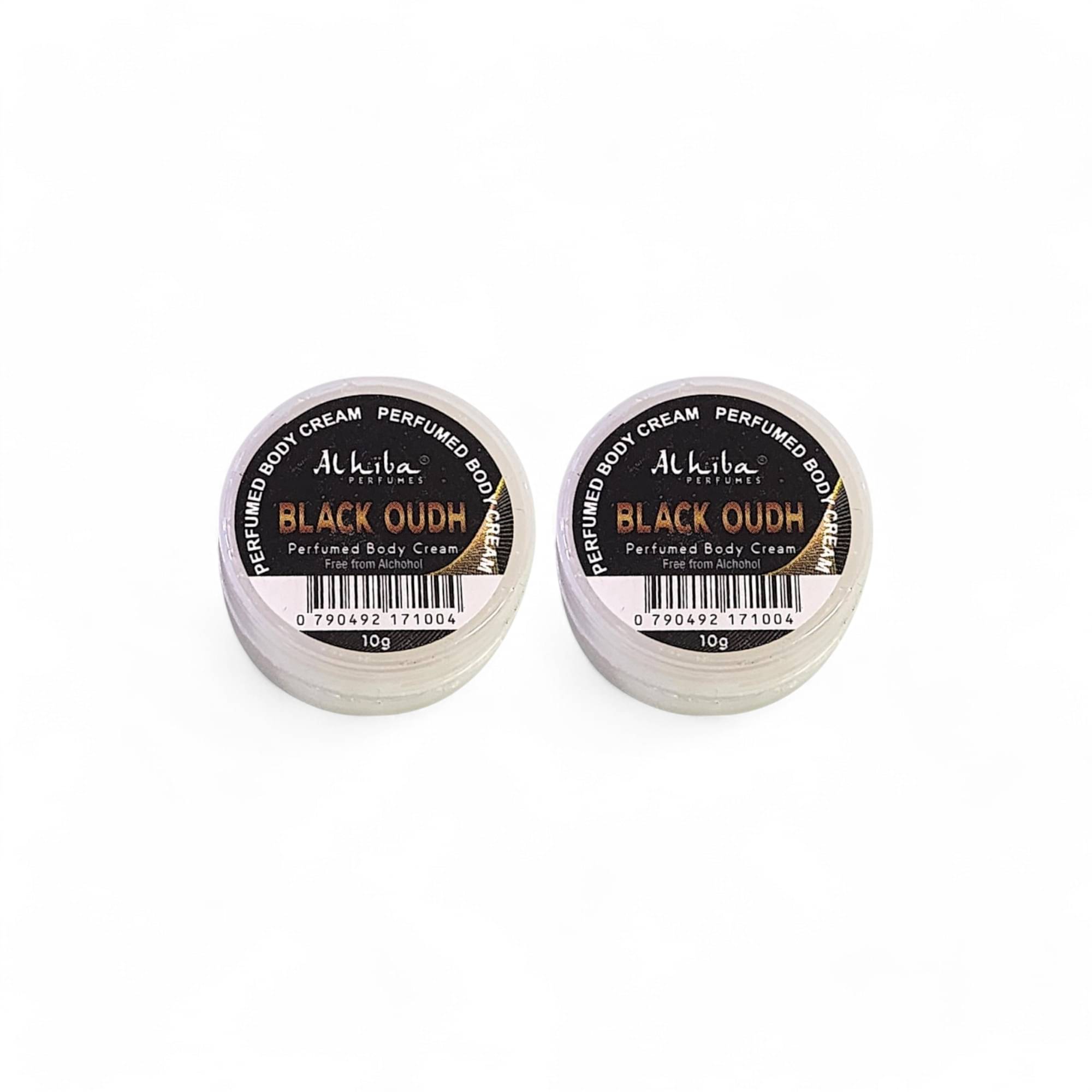     			Al Hiba Black Oudh Perfumed Body Deodorant Cream for Unisex 10 gm ( Pack of 2 )