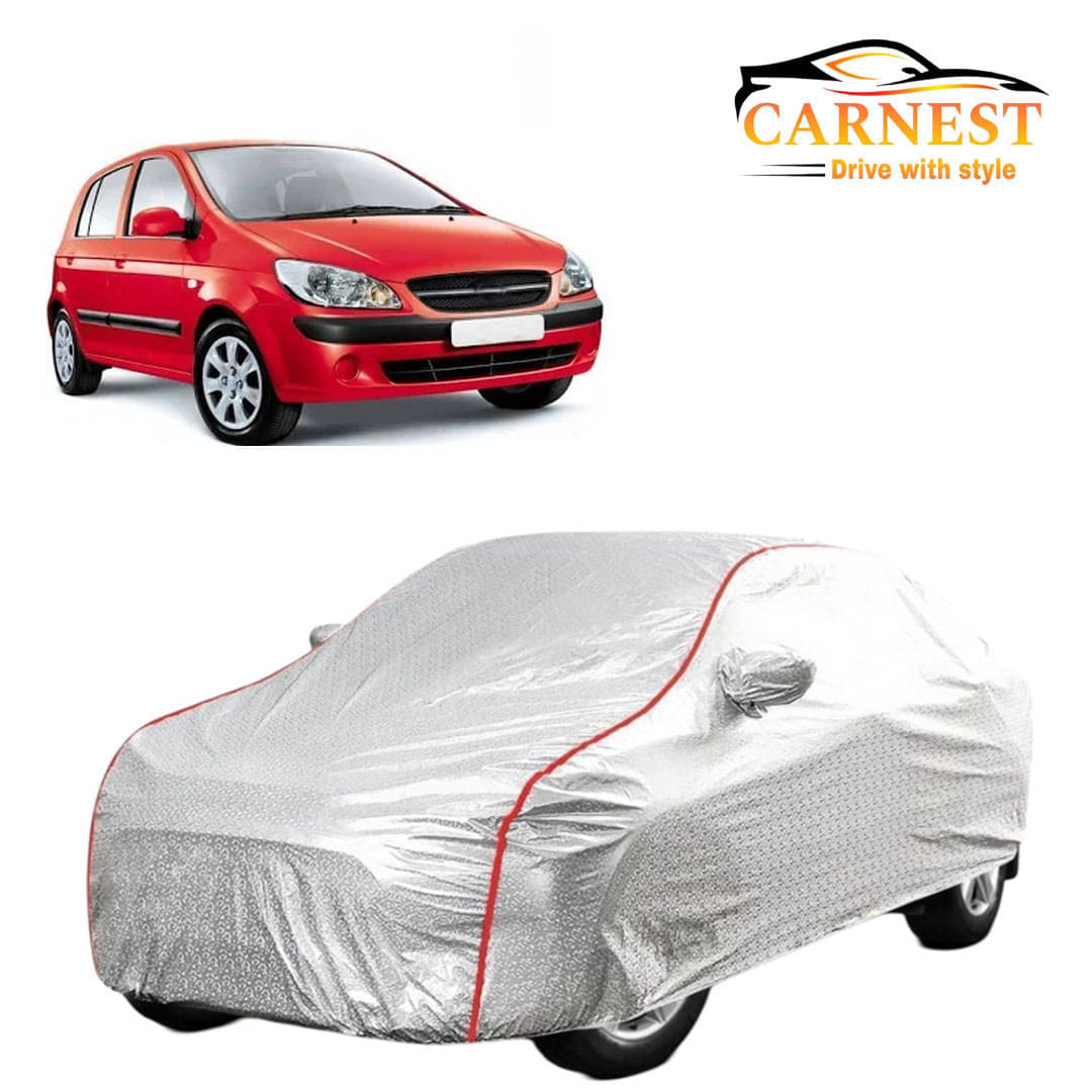     			CARNEST Car Body Cover for Ford Figo [2012-2015] With Mirror Pocket ( Pack of 1 ) , Silver