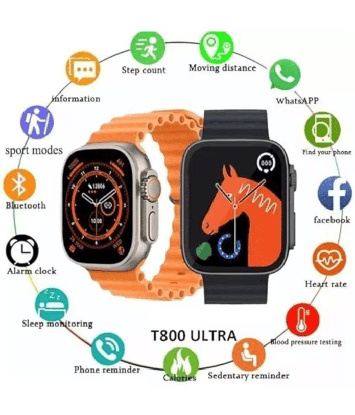     			Digital T800 Ultra Smart Earth Waterproof Multi-Functional Automatic Digital Sports Watch for Kids
