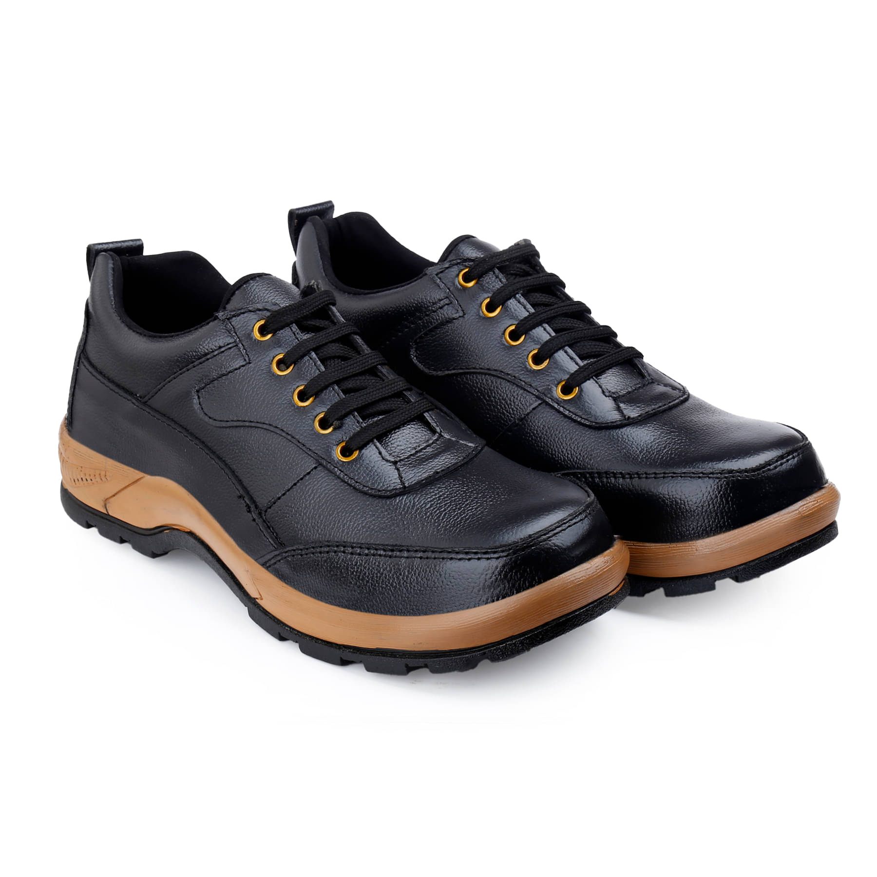     			Enrich Field Mid Ankle Black Safety Shoes