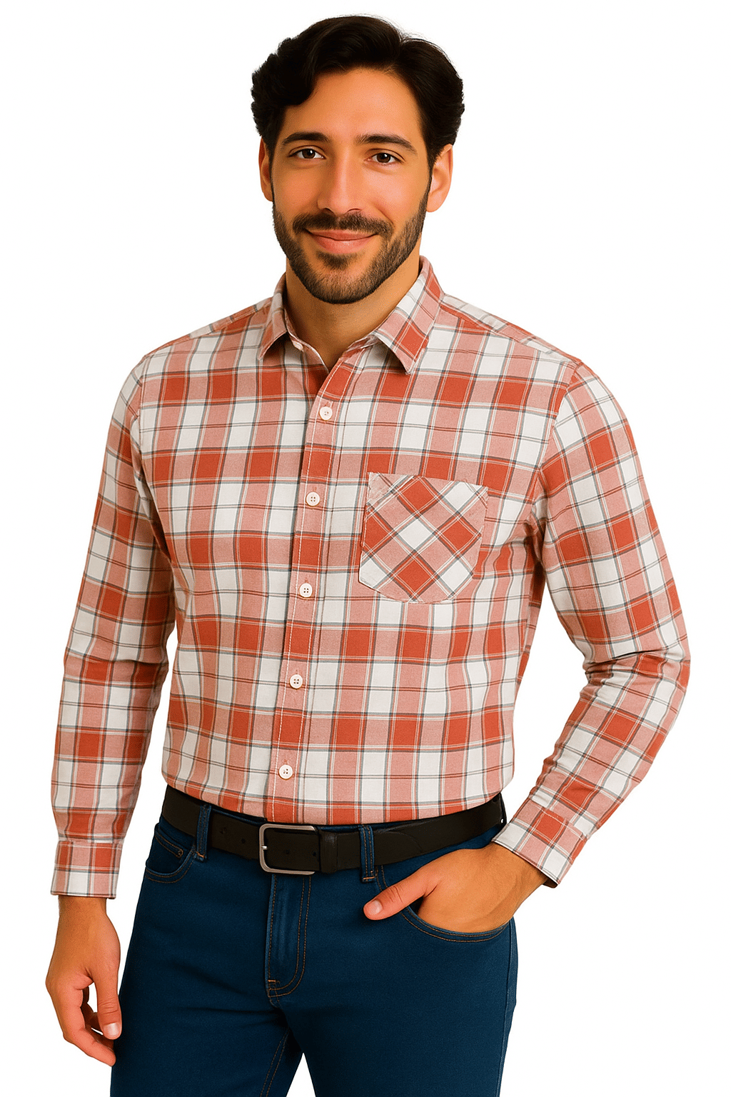 FABRIZER 100% Cotton Regular Fit Checks Full Sleeves Men's Casual Shirt - Red ( Pack of 1 ) FABRIZER 100% Cotton Regular Fit Checks Full Sleeves Men's Casual Shirt - Red ( Pack of 1 )