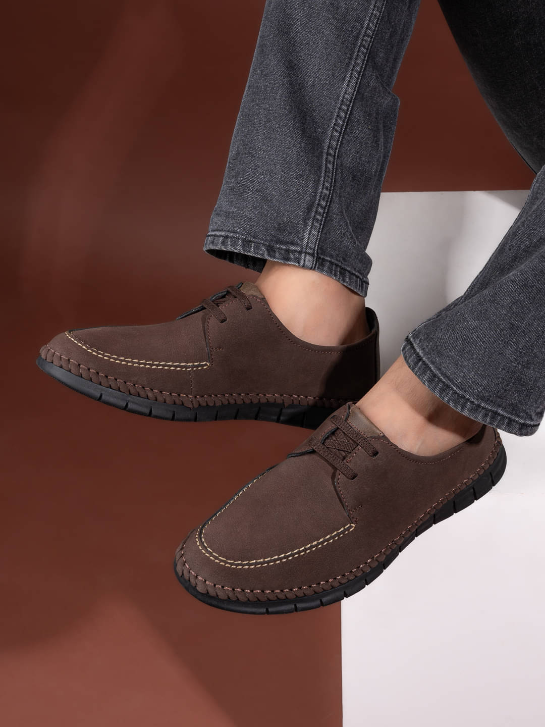     			Fentacia Brown Men's Slip on Shoes