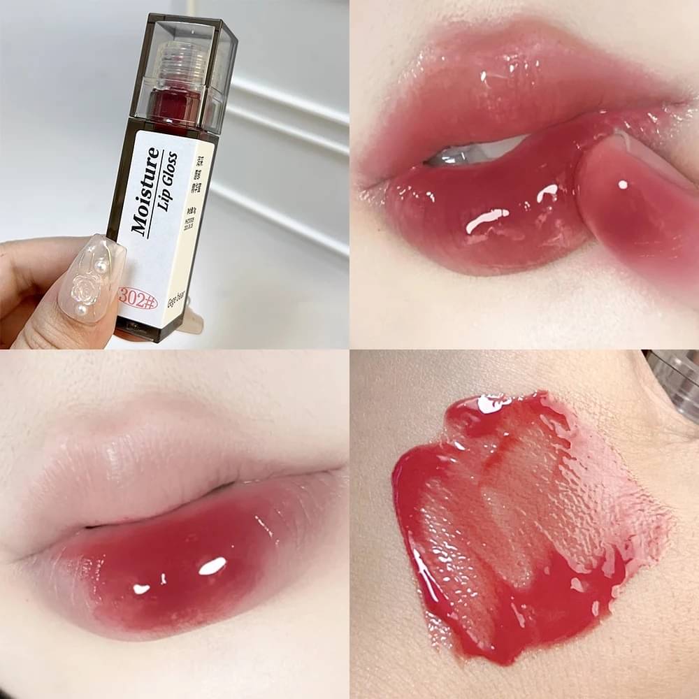     			GEGE BEAR Red Glossy Lip Gloss 40