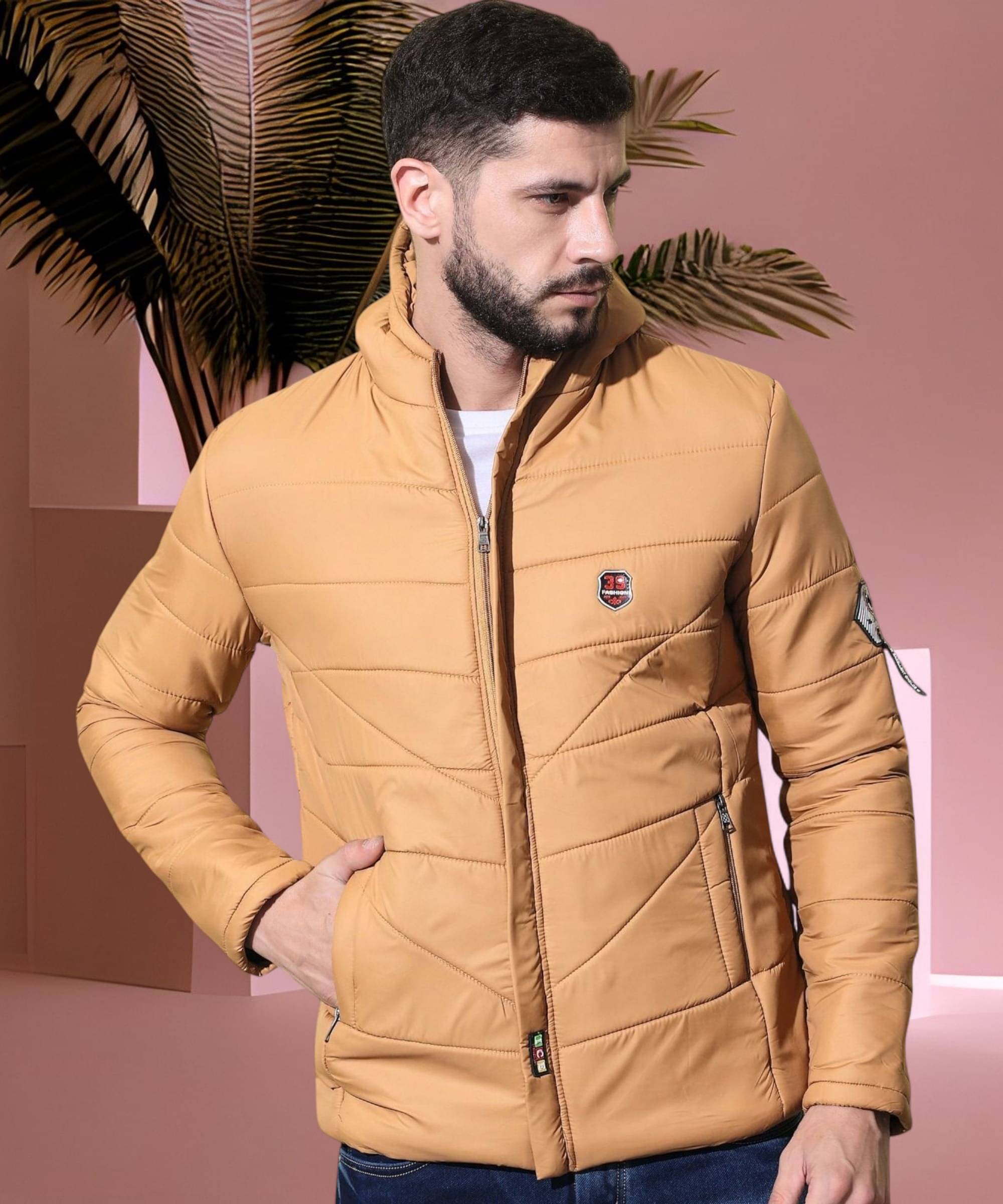 HEMLOCK Polyester Men's Puffer Jacket - Mustard ( Pack of 1 ) HEMLOCK Polyester Men's Puffer Jacket - Mustard ( Pack of 1 )