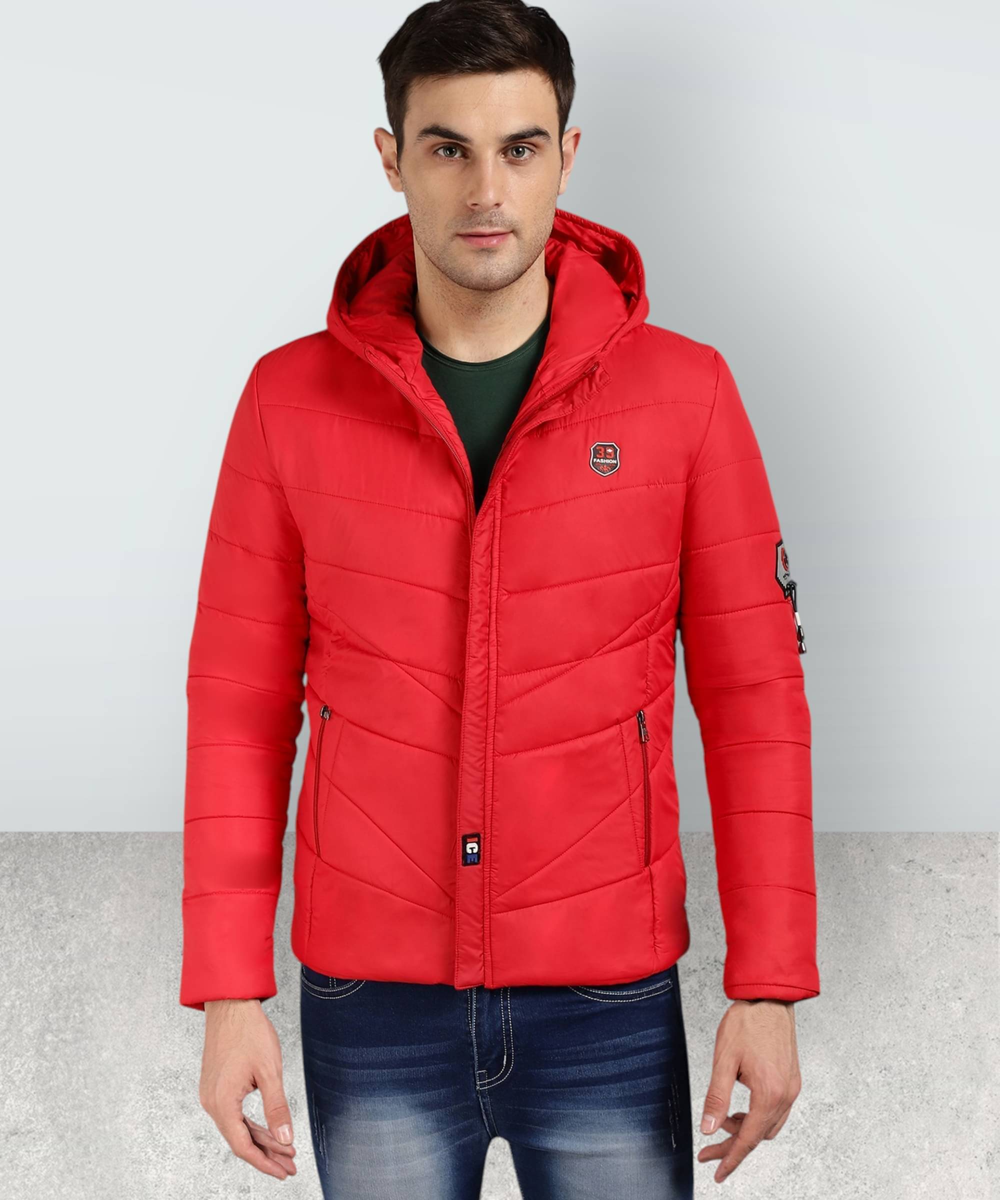    			HEMLOCK Polyester Men's Puffer Jacket - Red ( Pack of 1 )