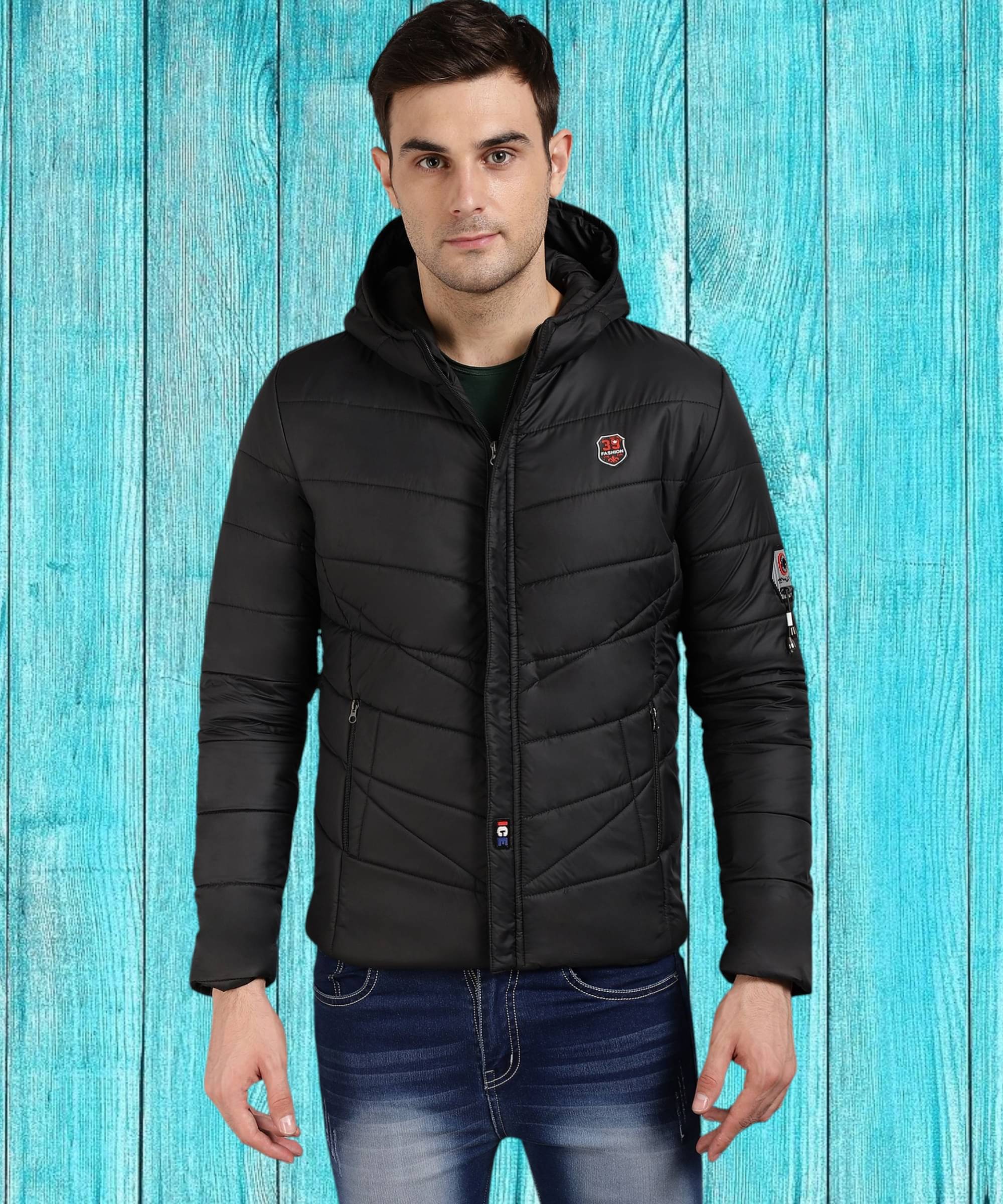 HEMLOCK Polyester Men's Puffer Jacket - Black ( Pack of 1 ) HEMLOCK Polyester Men's Puffer Jacket - Black ( Pack of 1 )