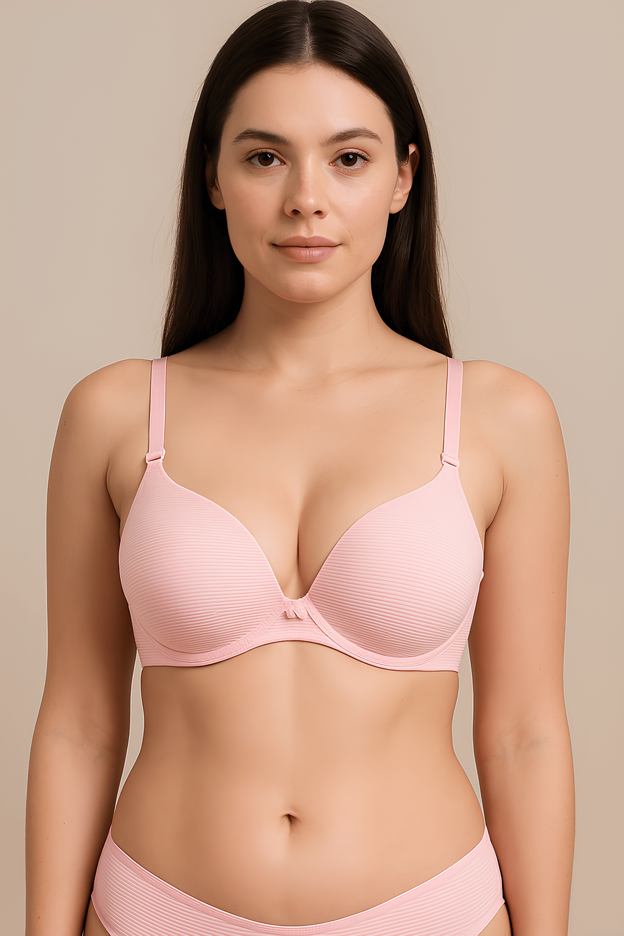     			HERBLOURE Pack of 1 Cotton Blend Lightly Padded Push Up Bra For Women ( Purple )