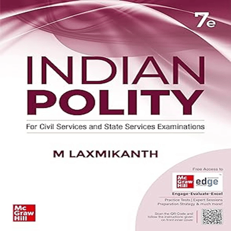     			Indian Polity Courseware (English), 8th edition by M Laxmikanth for UPSC CSE 2025-26