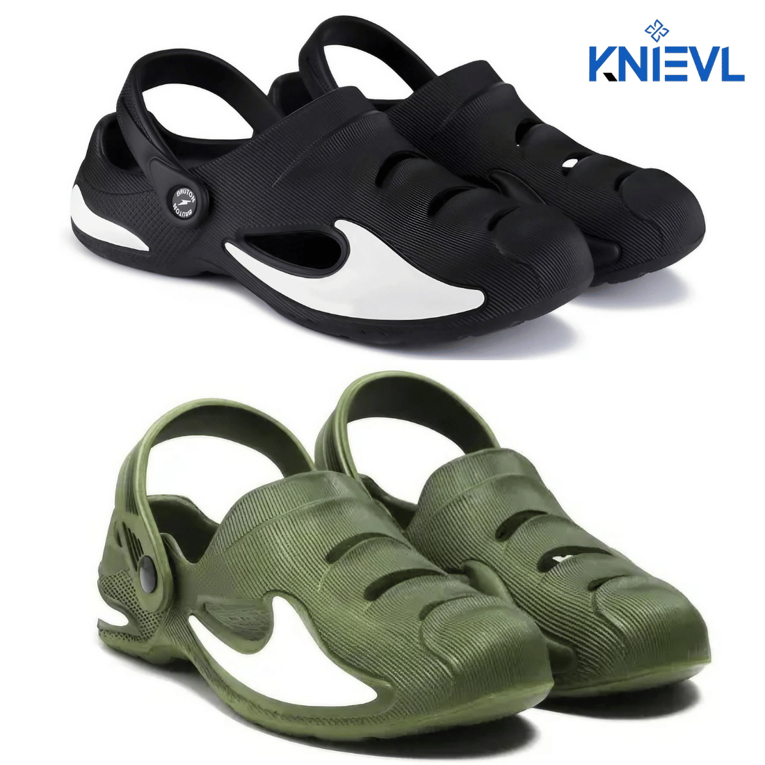 KNIEVL - White Men's Clogs