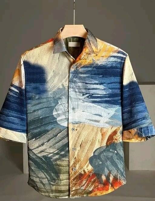     			KRIVA Cotton Blend Regular Fit Self Design 3/4th Sleeves Men's Casual Shirt - Multicolor ( Pack of 1 )