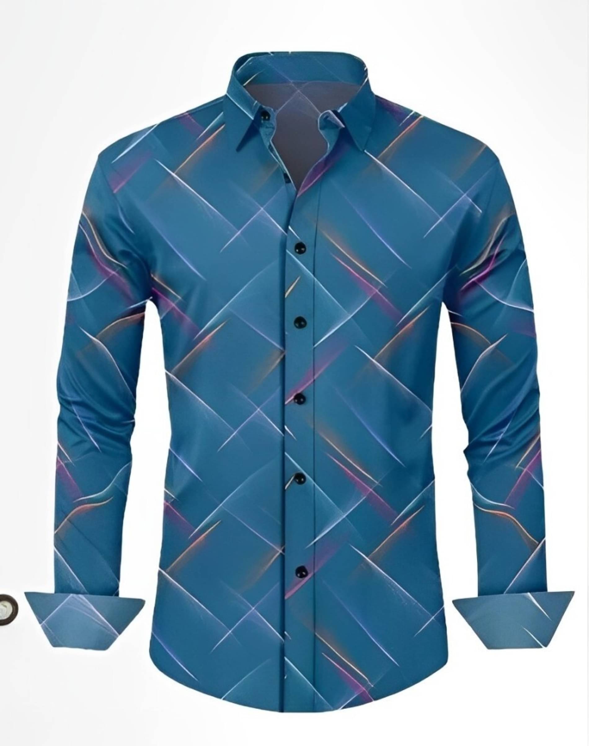 LAXBON Cotton Blend Regular Fit Printed Full Sleeves Men's Casual Shirt - Multicolor ( Pack of 1 ) LAXBON Cotton Blend Regular Fit Printed Full Sleeves Men's Casual Shirt - Multicolor ( Pack of 1 )