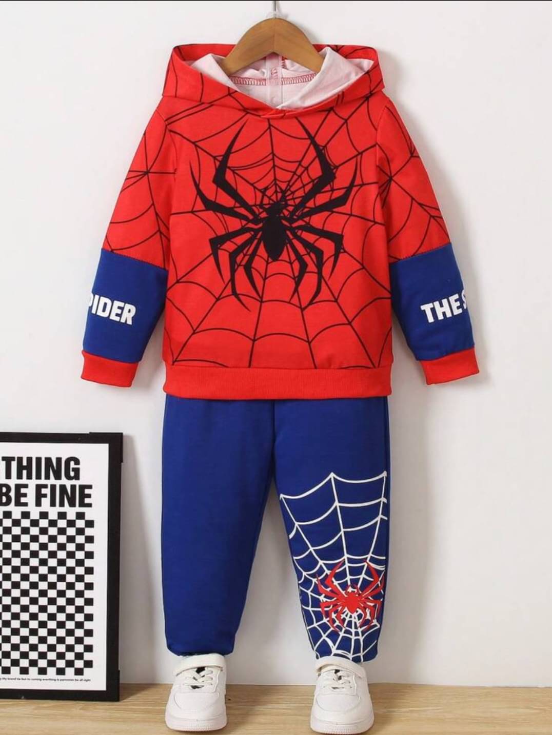     			Littlewizard Pack of 1 Unisex Cotton Sweatshirt & Trackpant Set ( Red )