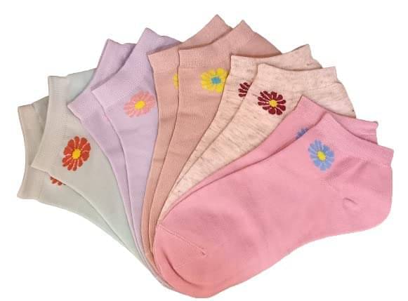     			MITSURU Pack of 5 Women's Cotton Ankle Length Socks ( Multicolor )