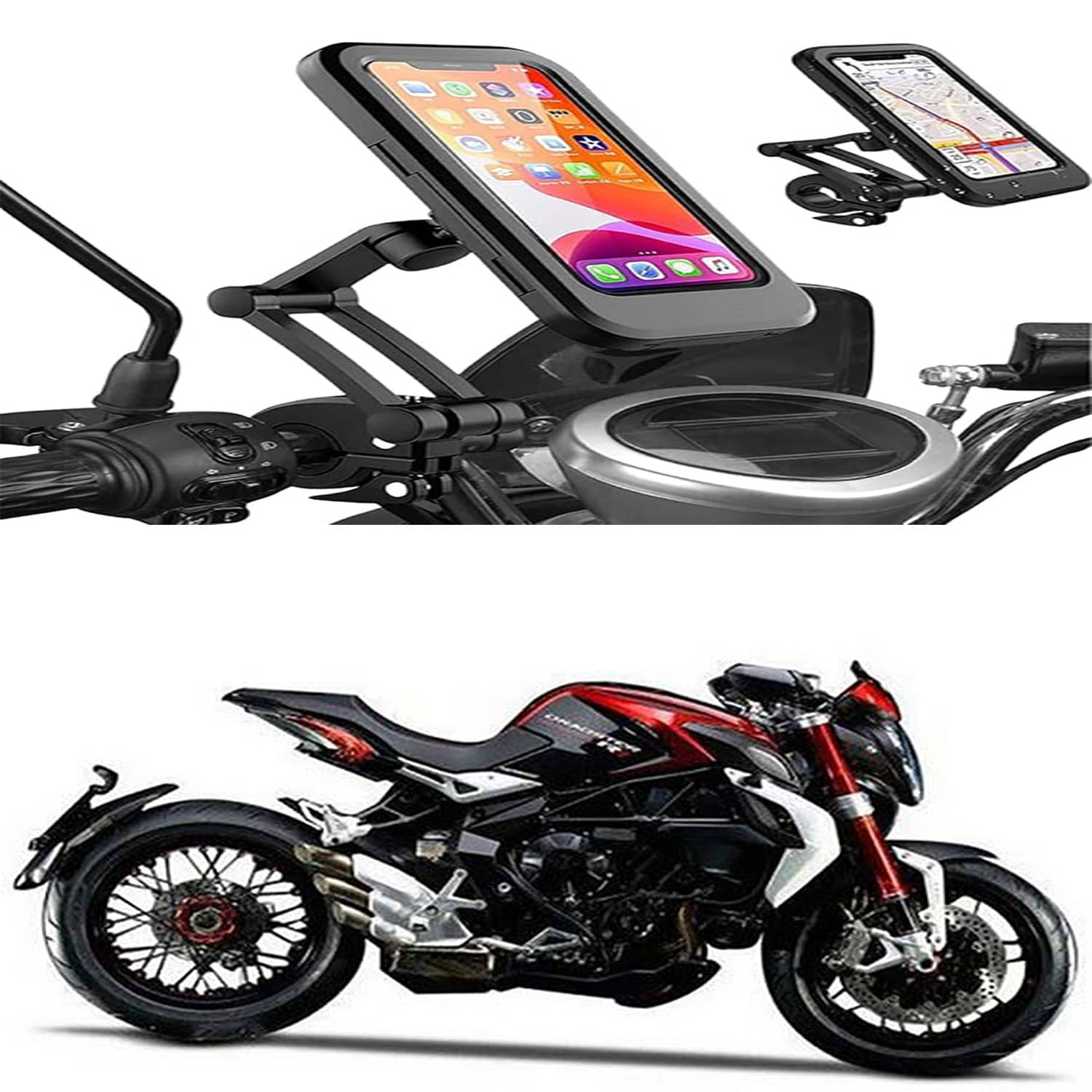 MS Wholesellar 360 Rotation Bike Phone Holder for Motorcycles & Scooters MS Wholesellar 360 Rotation Bike Phone Holder for Motorcycles & Scooters
