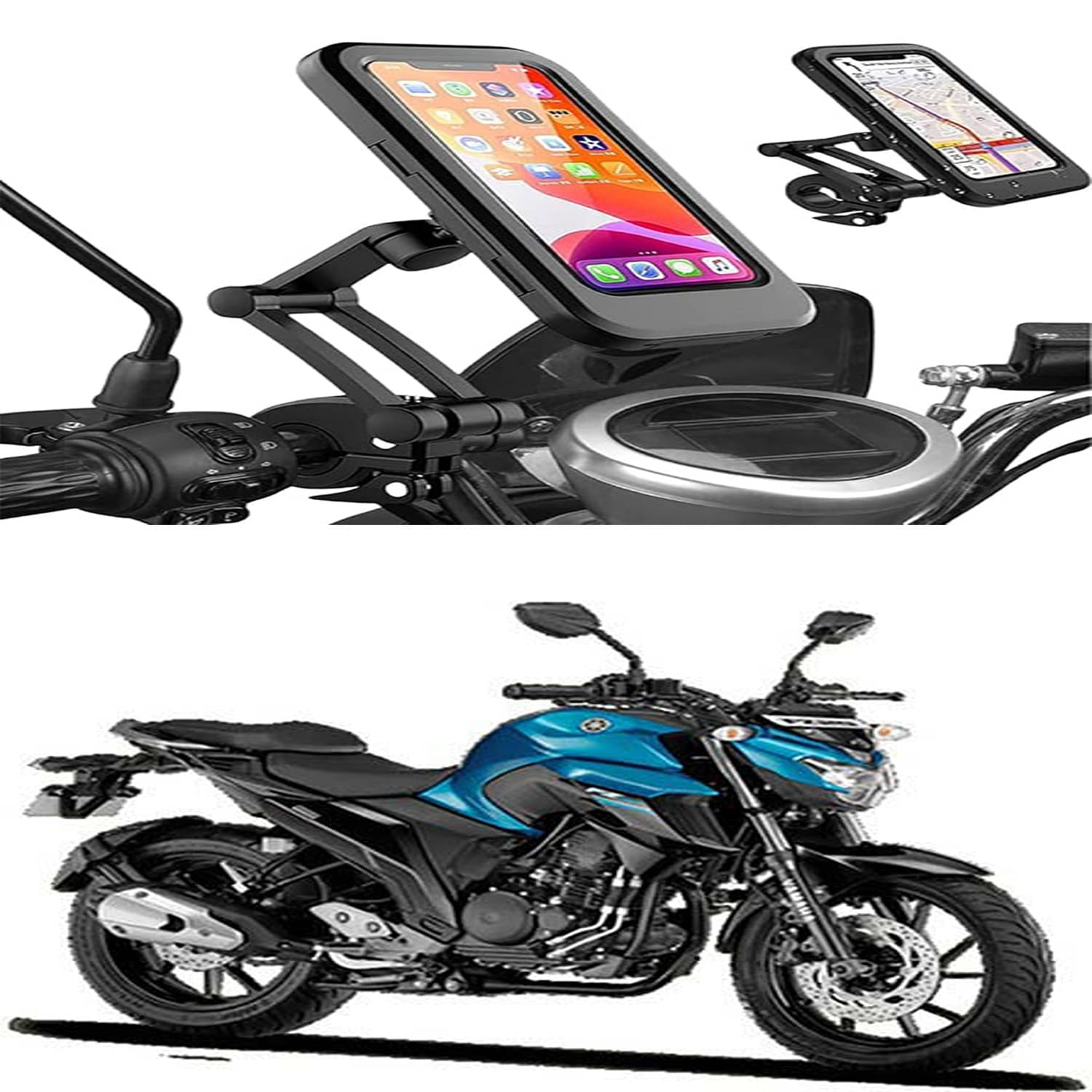     			MS Wholesellar Bike Mobile Holder Waterproof Universal Fit for All Phones