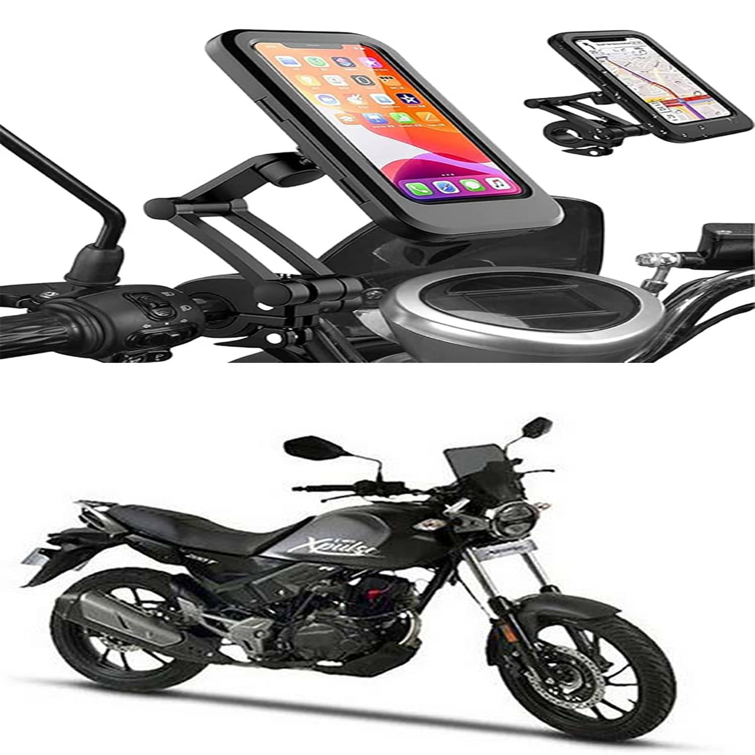 MS Wholesellar Handlebar Mobile Holder Waterproof Easy Installation Moun... MS Wholesellar Handlebar Mobile Holder Waterproof Easy Installation Moun...