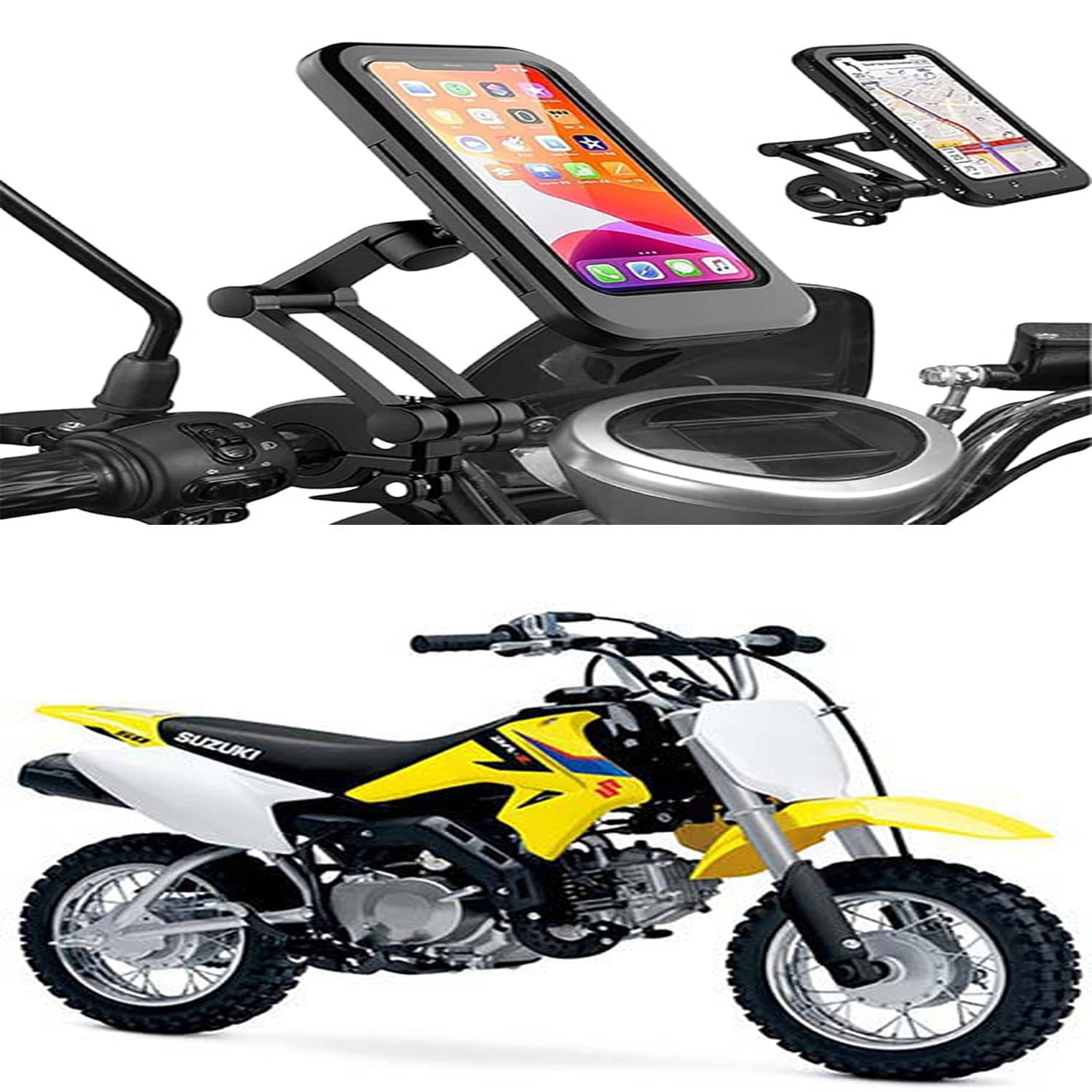     			MS Wholesellar Handlebar Mobile Holder Waterproof Easy Installation Moun...