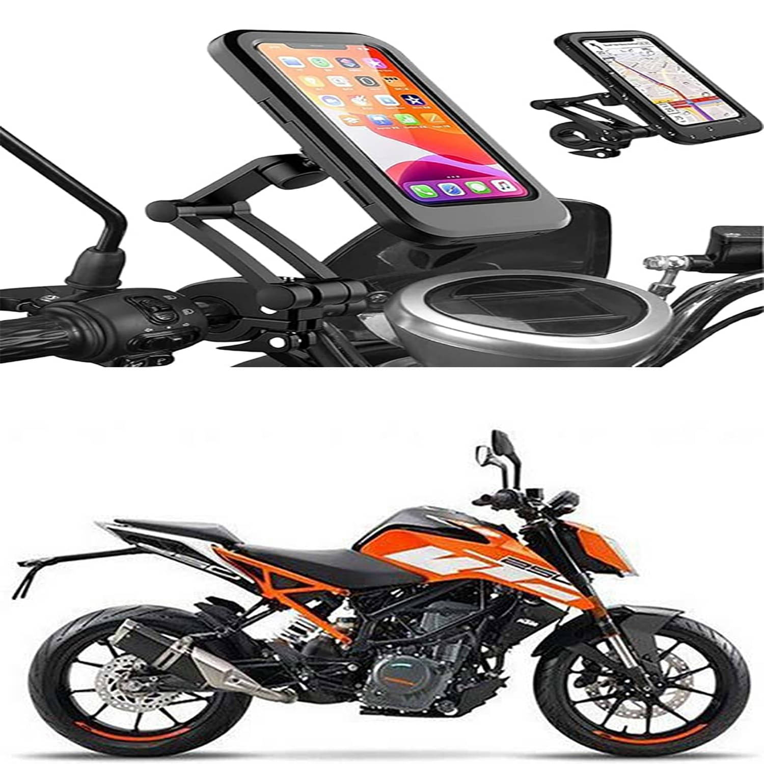    			MS Wholesellar Handlebar Mobile Holder Waterproof Easy Installation Moun...