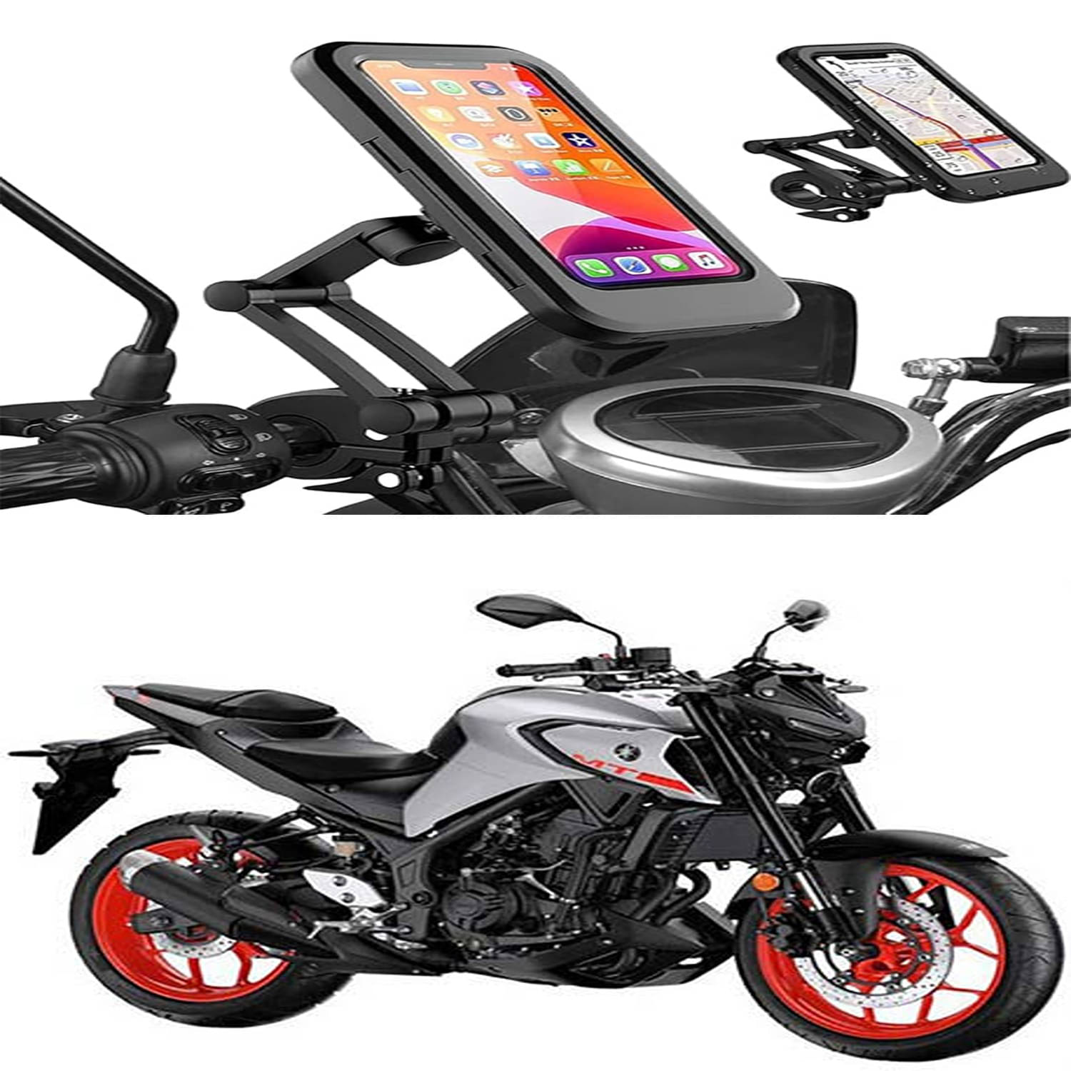 MS Wholesellar Handlebar Mobile Holder Waterproof Easy Installation Moun... MS Wholesellar Handlebar Mobile Holder Waterproof Easy Installation Moun...