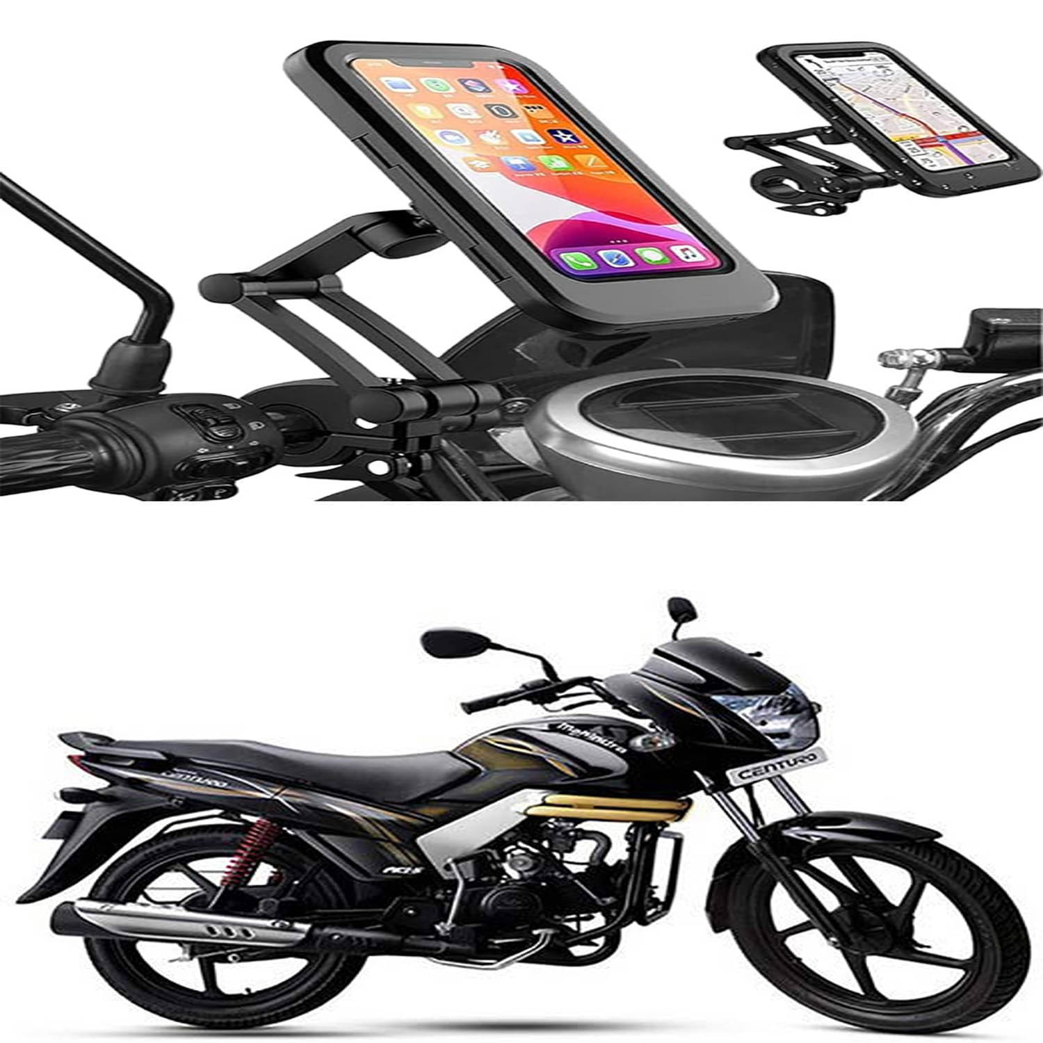MS Wholesellar Handlebar Mobile Holder Waterproof Easy Installation Moun... MS Wholesellar Handlebar Mobile Holder Waterproof Easy Installation Moun...