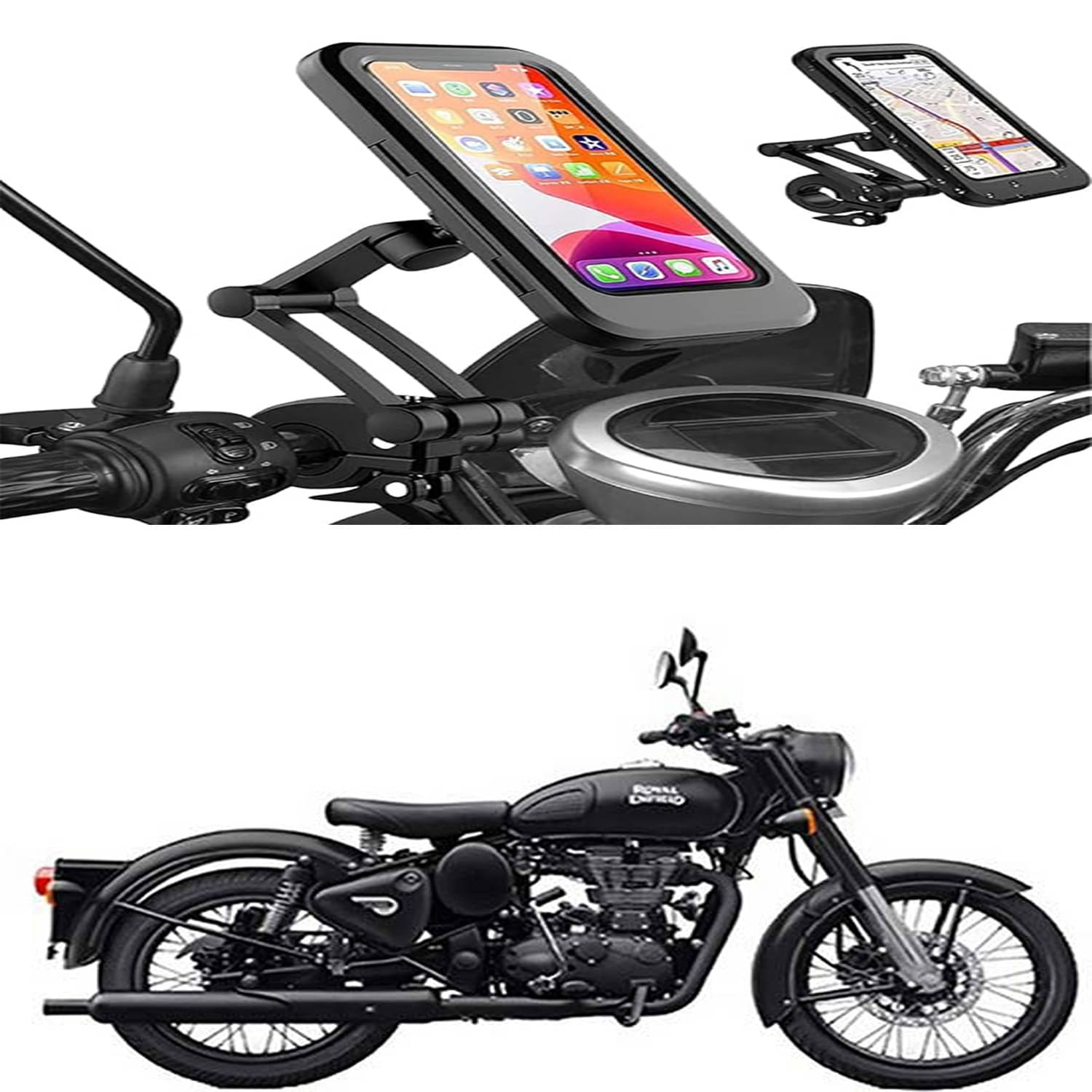     			MS Wholesellar Handlebar Mobile Holder Waterproof Easy Installation Moun...