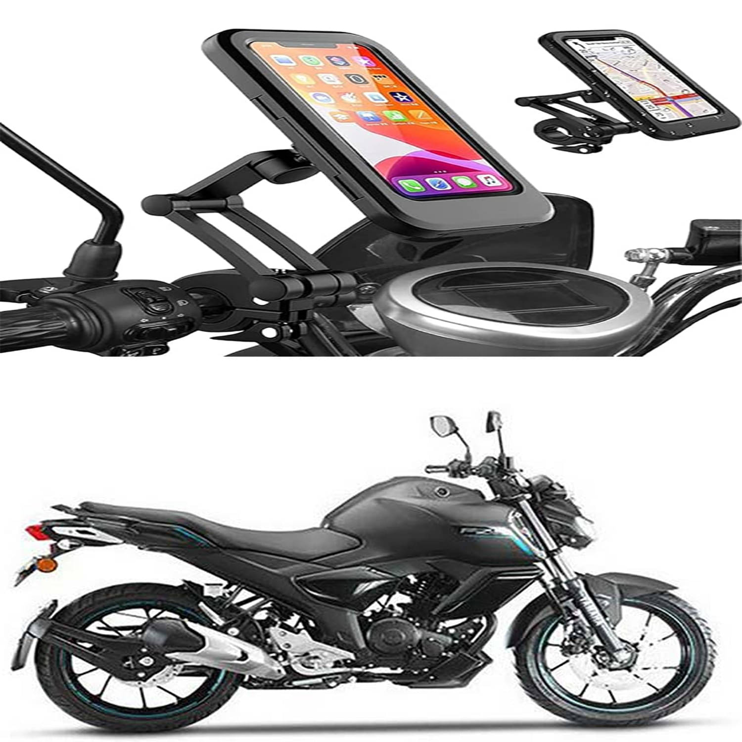 MS Wholesellar Handlebar Mobile Holder Waterproof Easy Installation Moun... MS Wholesellar Handlebar Mobile Holder Waterproof Easy Installation Moun...