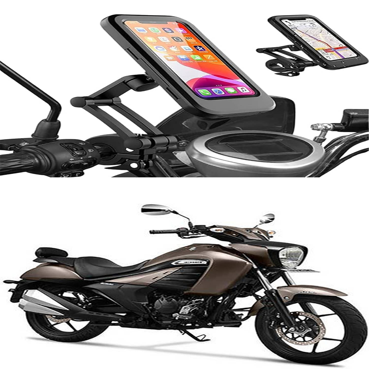 MS Wholesellar Motorcycle Phone Holder Waterproof Shockproof & Dustproof... MS Wholesellar Motorcycle Phone Holder Waterproof Shockproof & Dustproof...