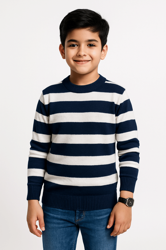     			Megha Shristy Enterprises Pack of 1 Boys Woollen Blend Sweater ( White )