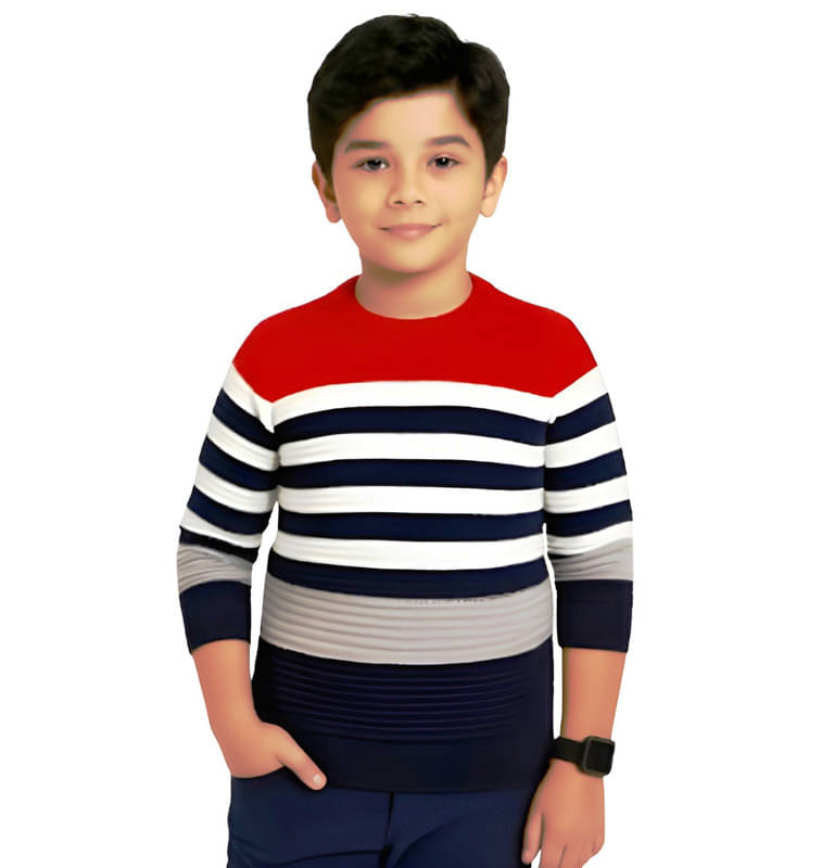     			Megha Shristy Enterprises Pack of 1 Boys Woollen Blend Sweater ( Red )