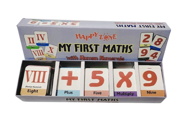 My First Maths & Roman Numerals Learning Cards – Basic Math Concepts Set My First Maths & Roman Numerals Learning Cards – Basic Math Concepts Set