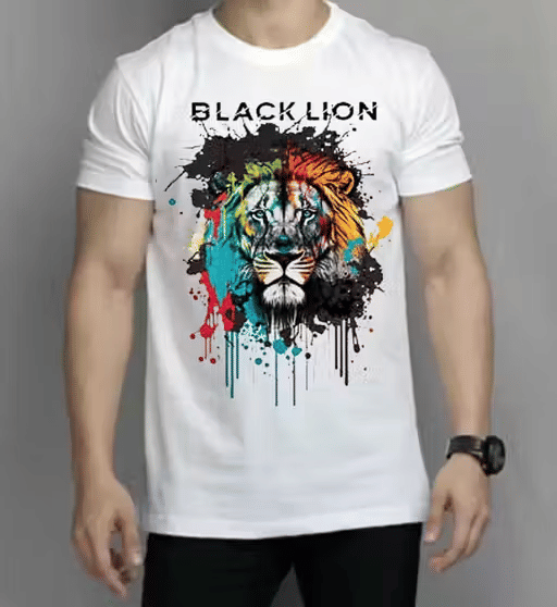 RAPZOD Men Polyester Printed T-Shirt ( White ) RAPZOD Men Polyester Printed T-Shirt ( White )