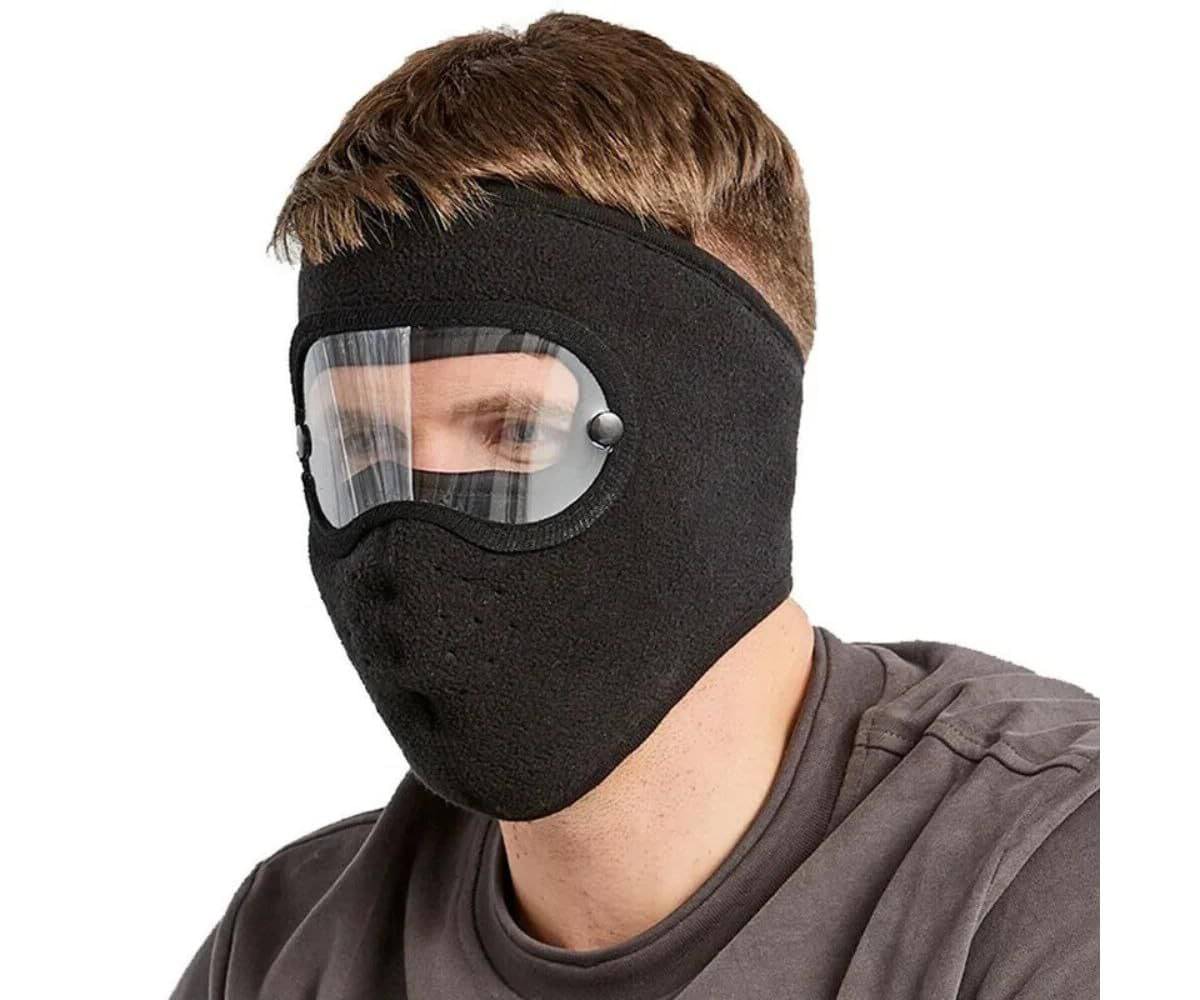 SCODELLA Unisex Face Mask Windproof Full Face Mask Anti Fog Removable Eye Protection Screen Summer Keep Warm Cycling Mask (BLACK) SCODELLA Unisex Face Mask Windproof Full Face Mask Anti Fog Removable Eye Protection Screen Summer Keep Warm Cycling Mask (BLACK)