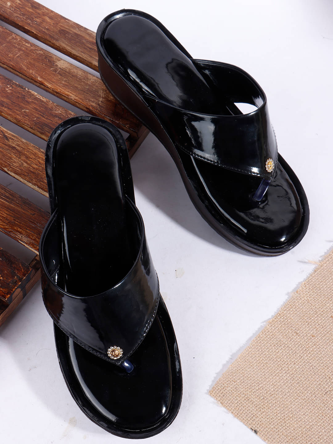     			SSV Black Women's Sandal Heels